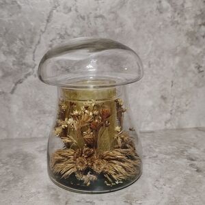 Vintage Mushroom Terrarium Candle Holder